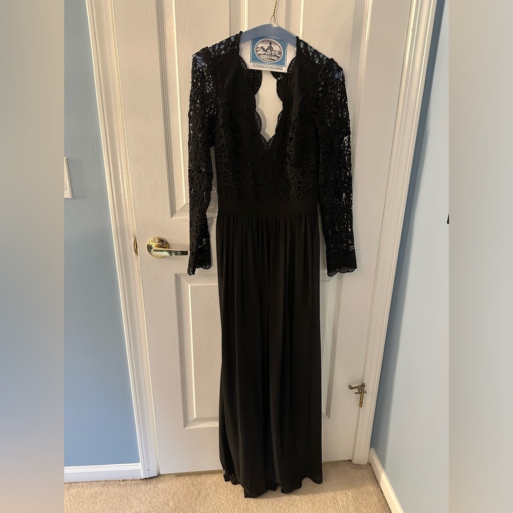 Lulus black long sleeve dress